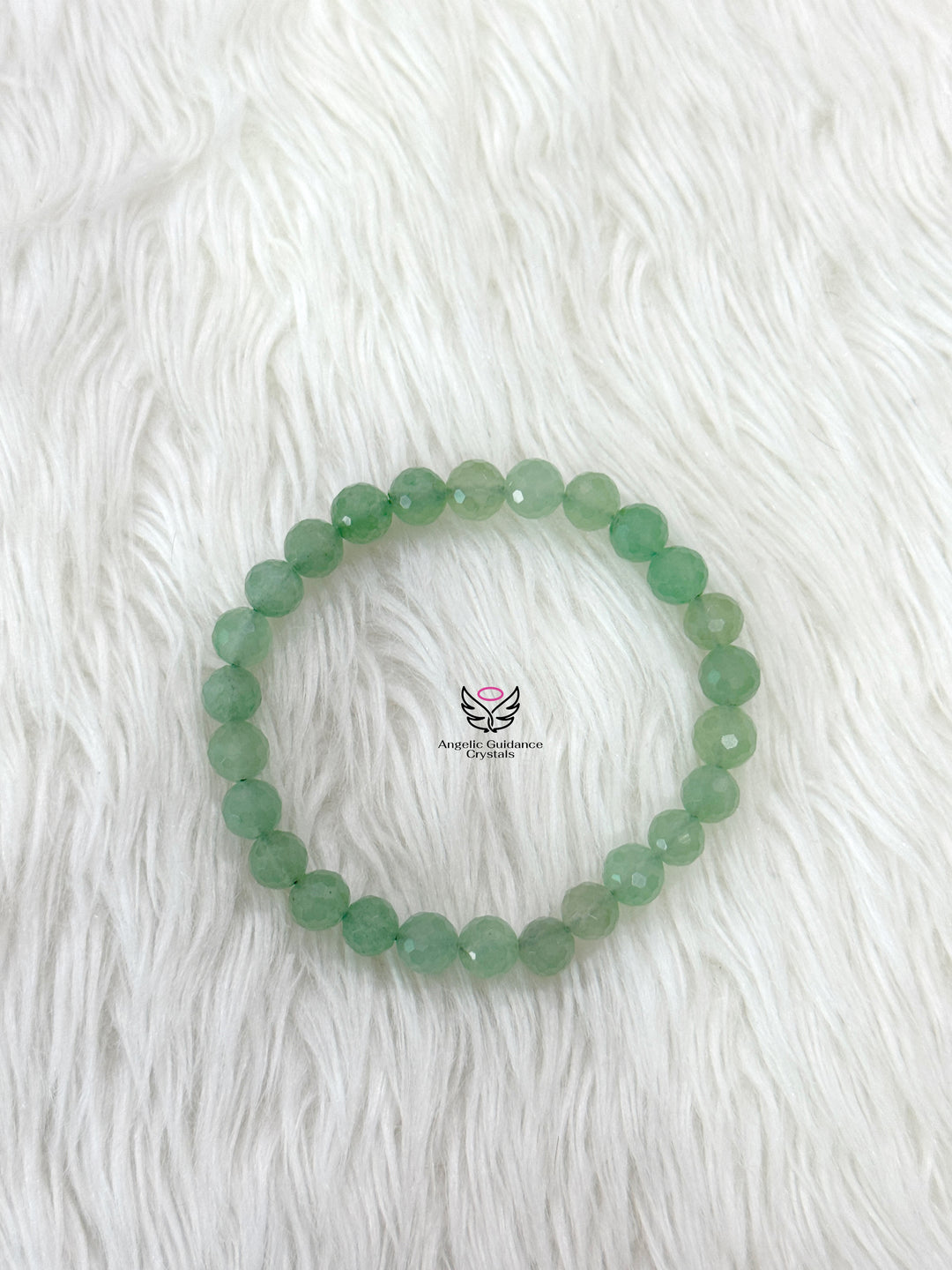 Green Aventurine Faceted Bracelet 8mm AAA