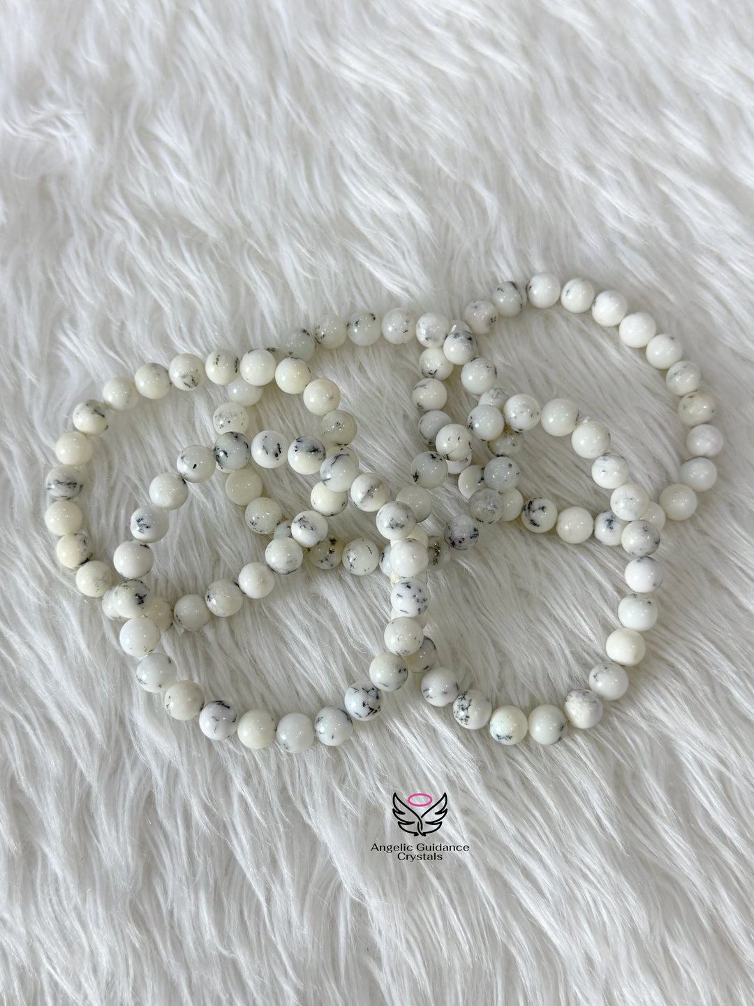 Dendritic Opal Bracelet 8mm