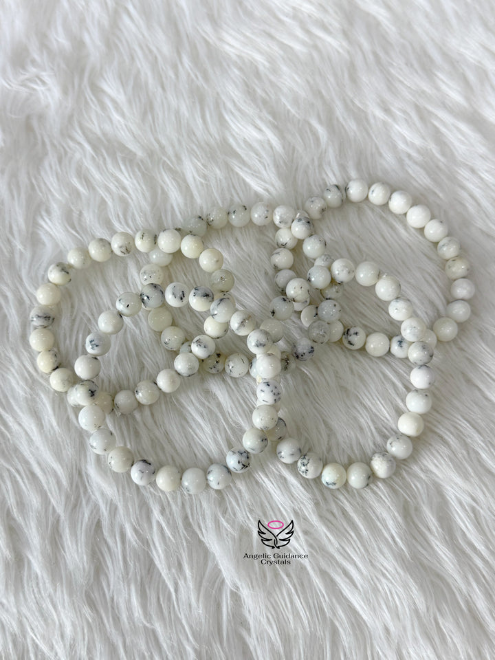 Dendritic Opal Bracelet 8mm