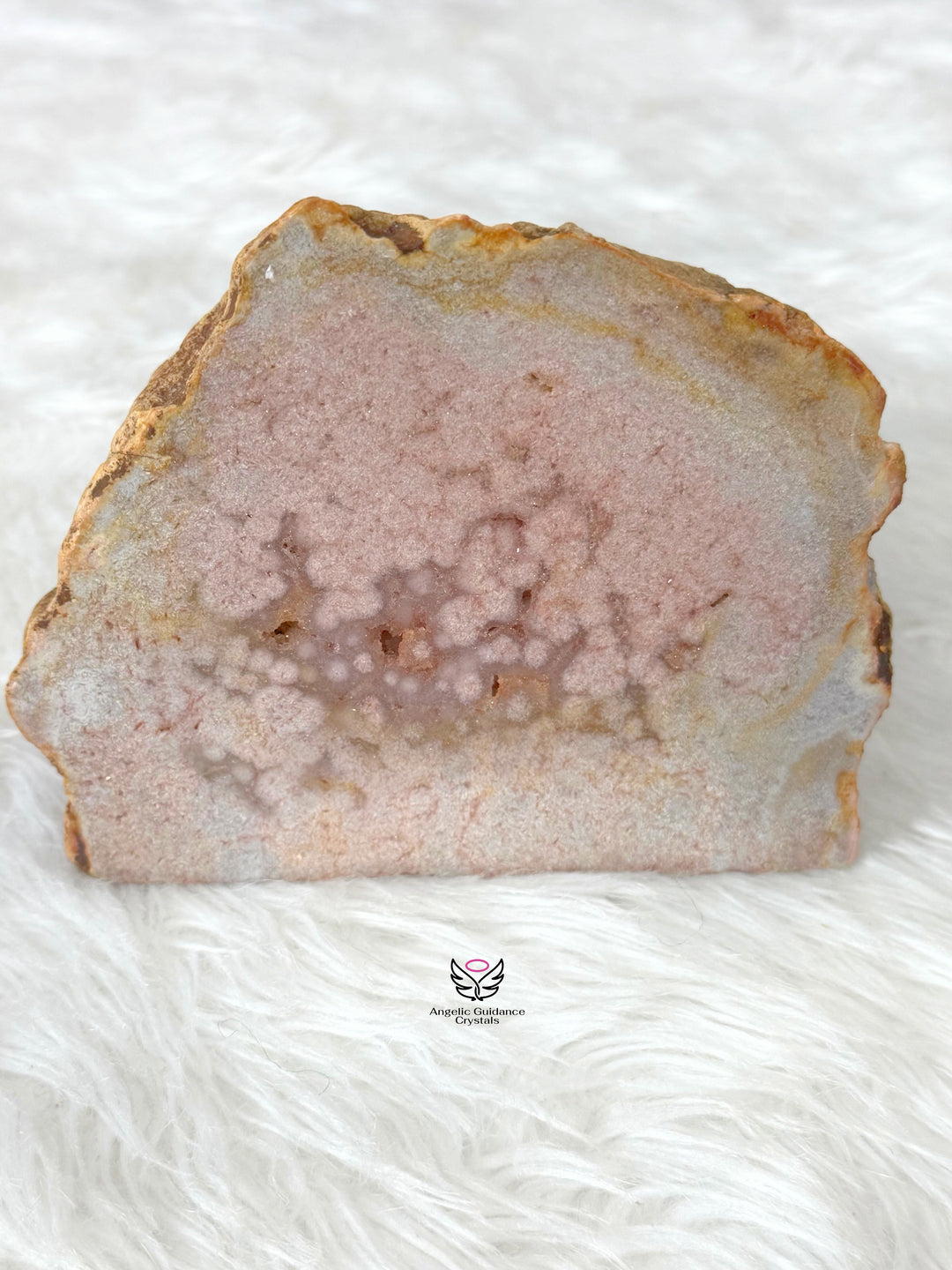 Pink Amethyst Druzy Freeform 1