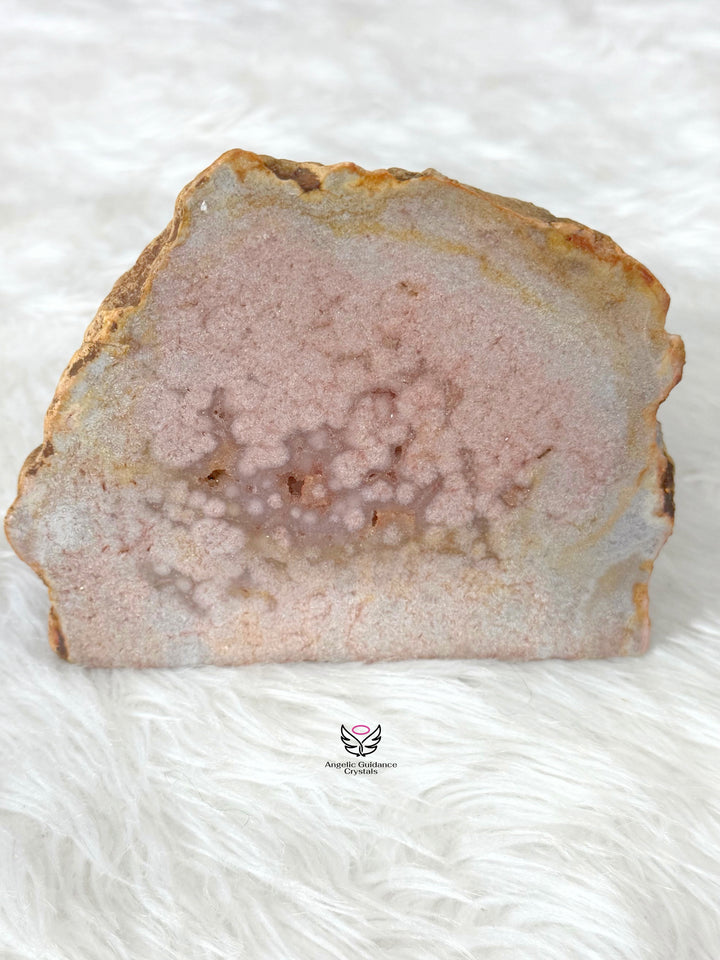 Pink Amethyst Druzy Freeform 1