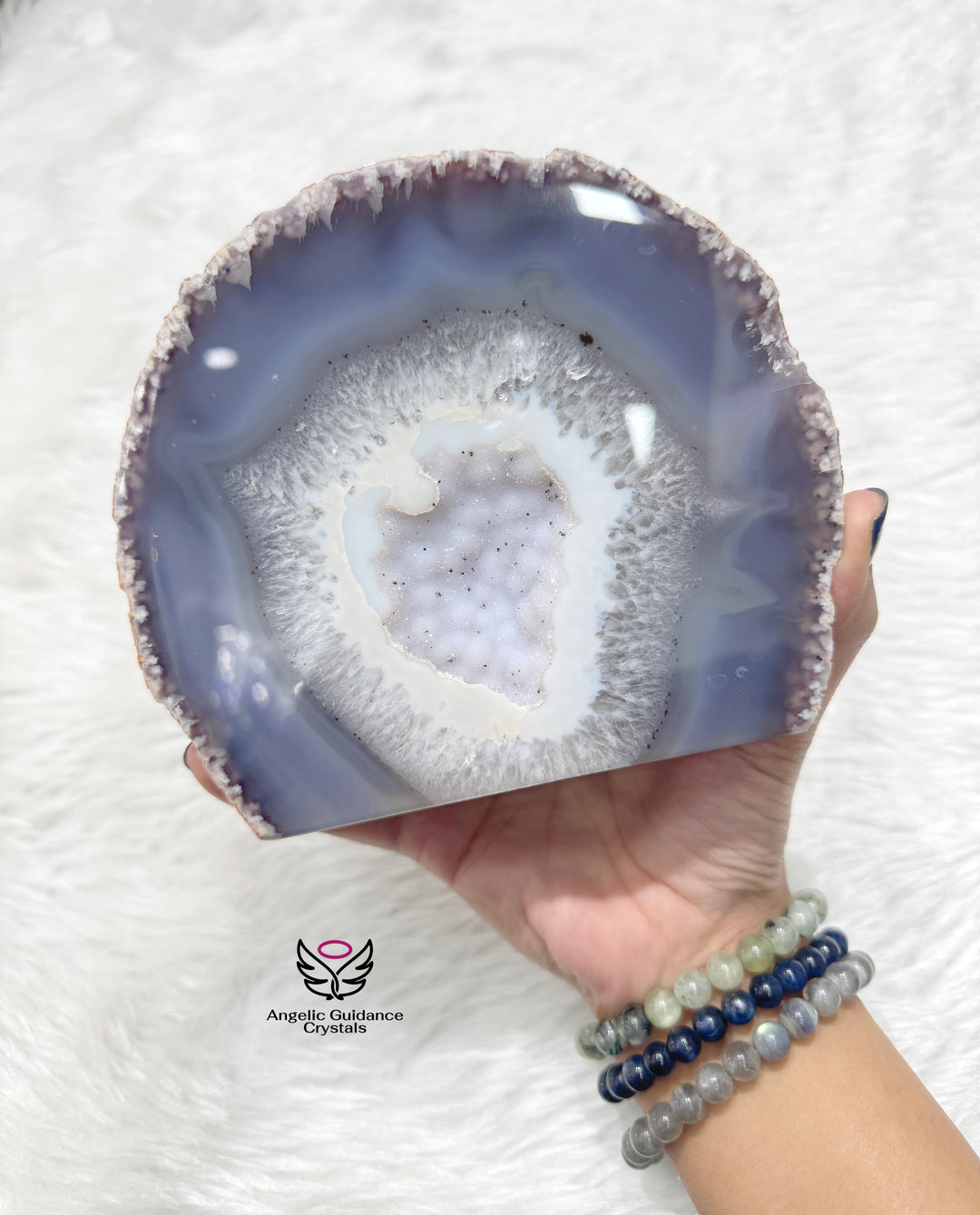 Agate Druzy Geode Freeform XL