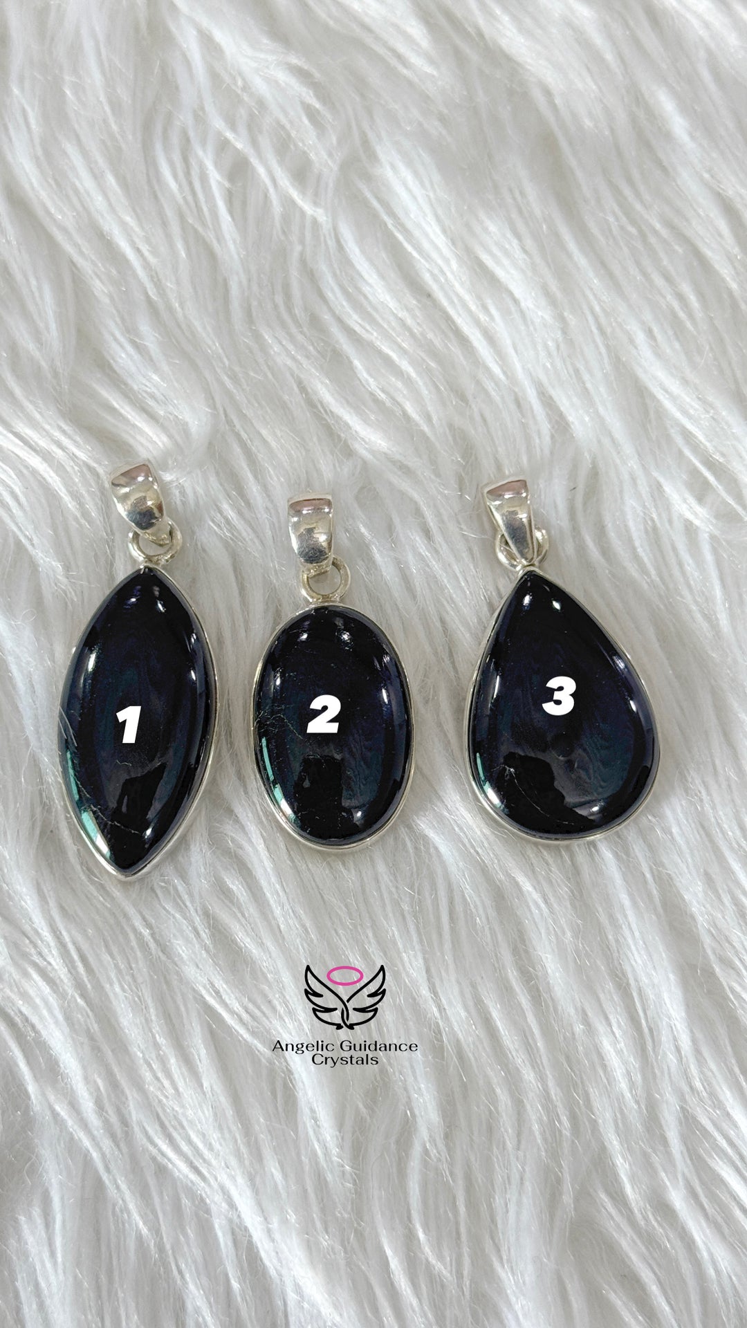 Black Tourmaline Silver Pendant | Protection And Aura Cleanser