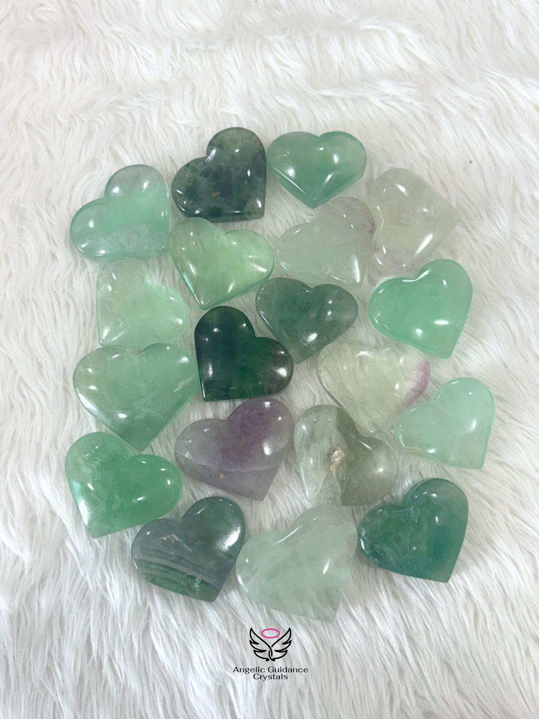 Green Fluorite Heart