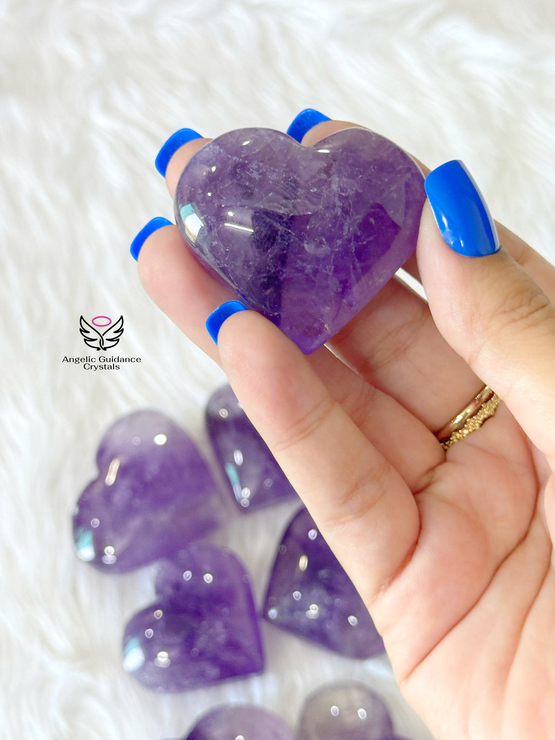 Amethyst Heart Medium