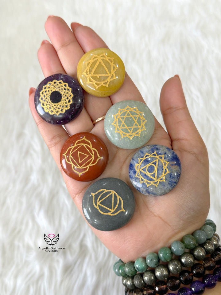Six Chakra Palmstone Set