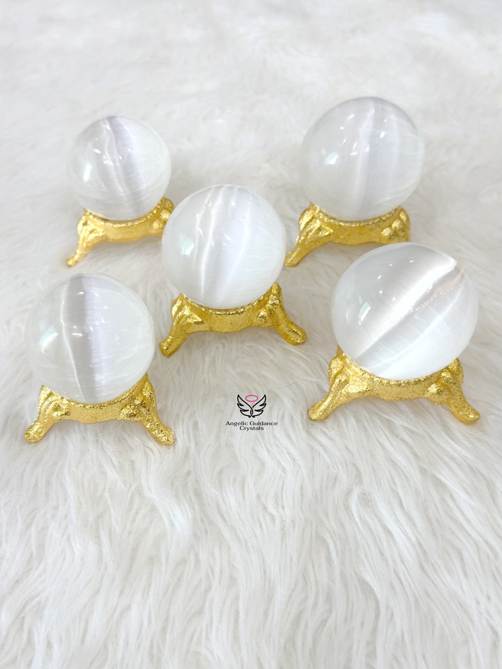 Selenite Sphere Small
