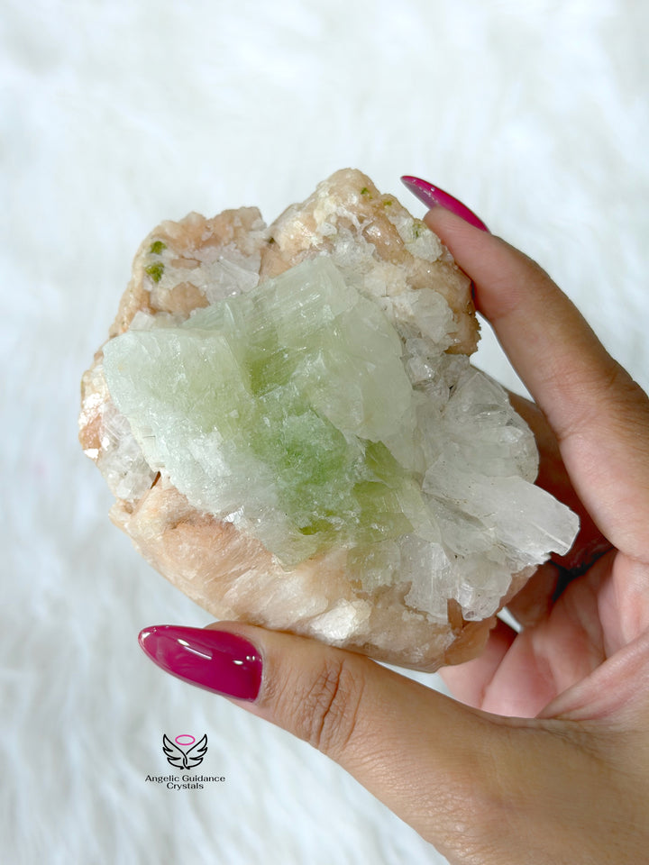 Green Apophyllite Cluster 