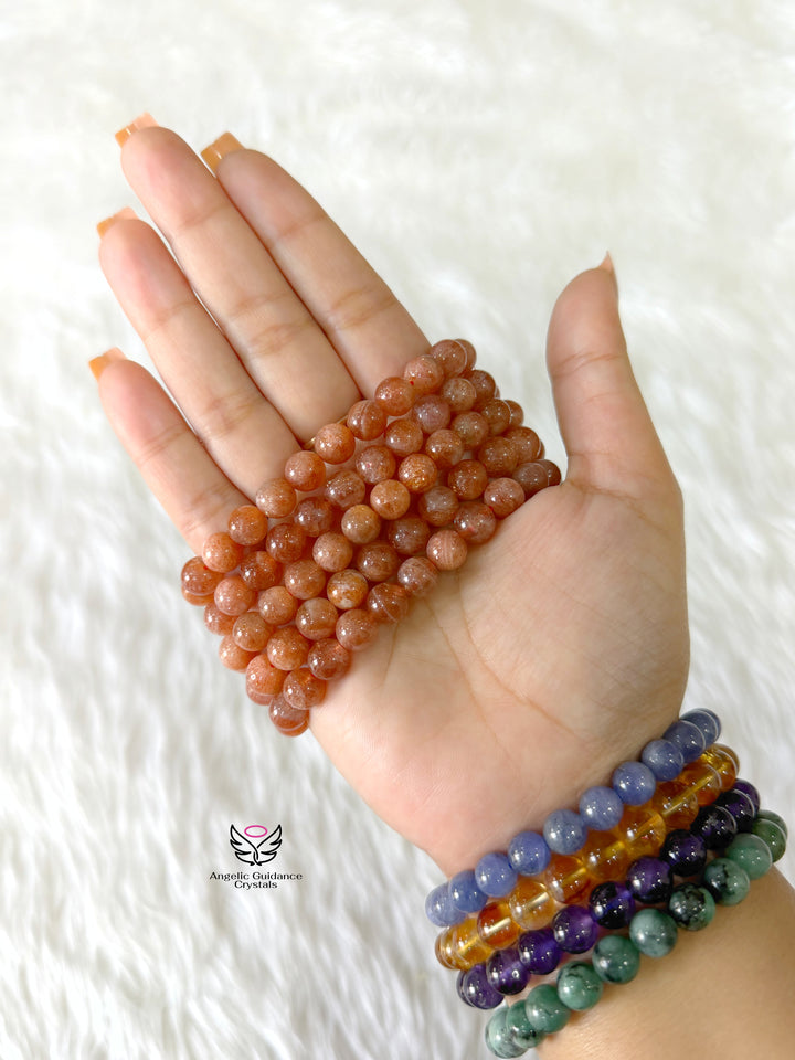Sunstone Bracelet AAA 8mm