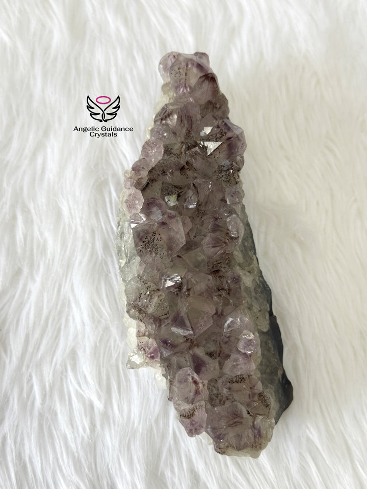 Amethyst Cacoxenite Cluster