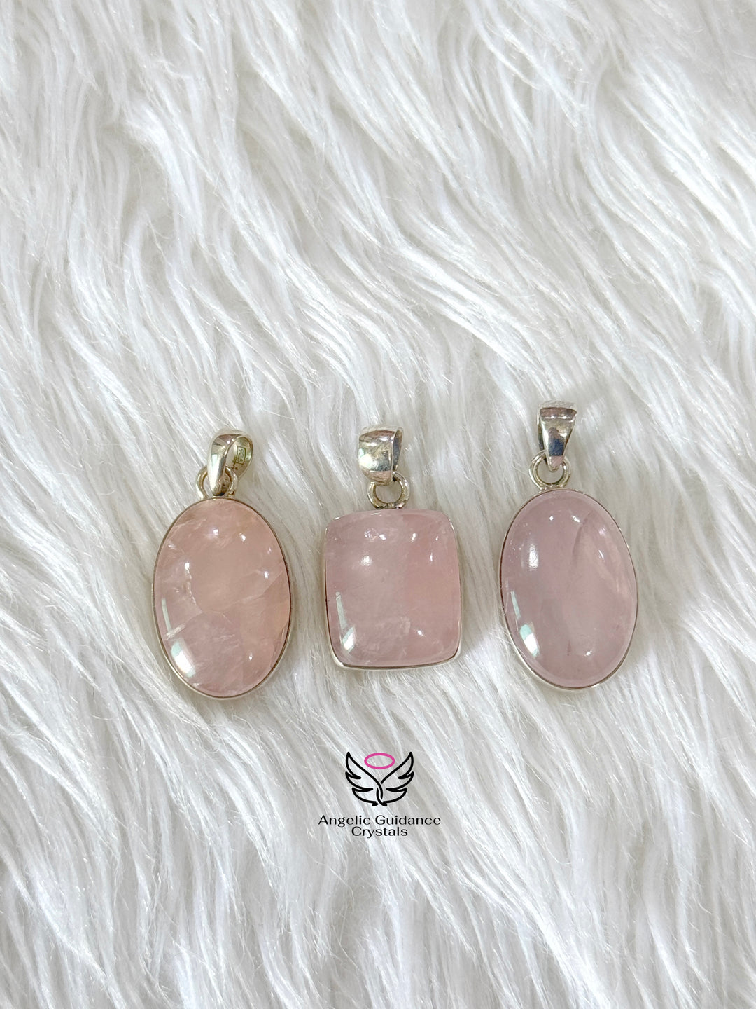 Rose Quartz Silver Pendant | Love And Compassion
