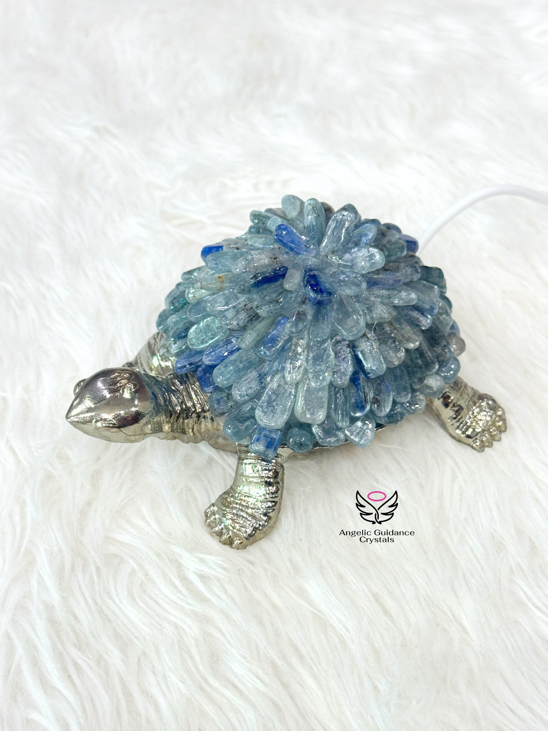 Kyanite Tortoise Lamp 2
