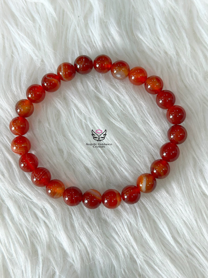 Carnelian Bracelet AAA 8mm