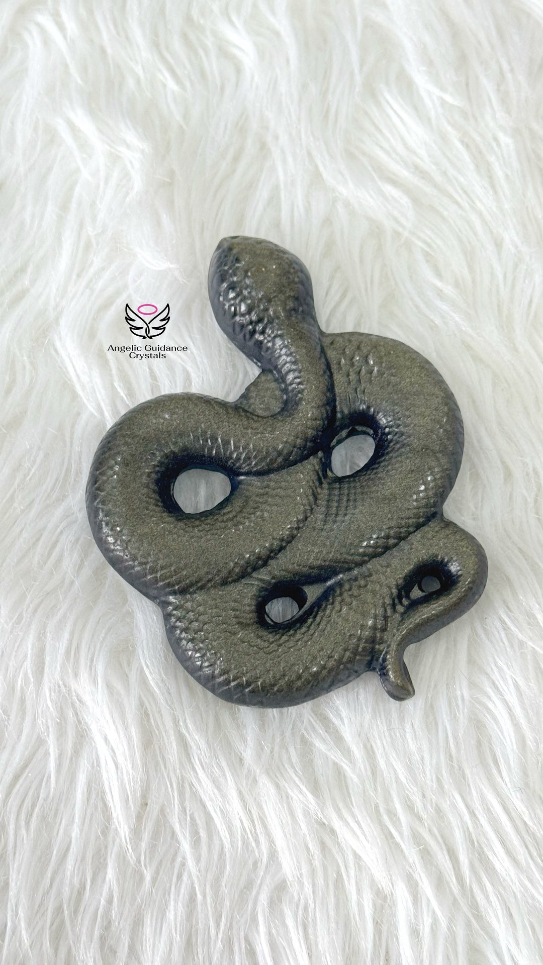 Golden Sheen Obsidian Snake Large
