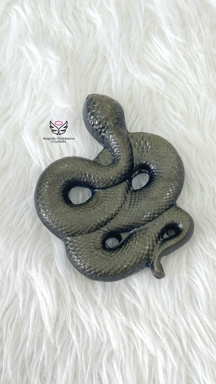 Golden Sheen Obsidian Snake Large