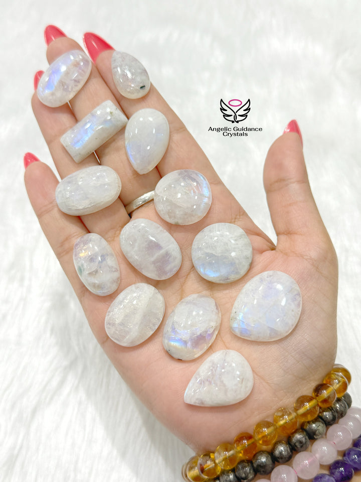 Rainbow Moonstone Cabochon