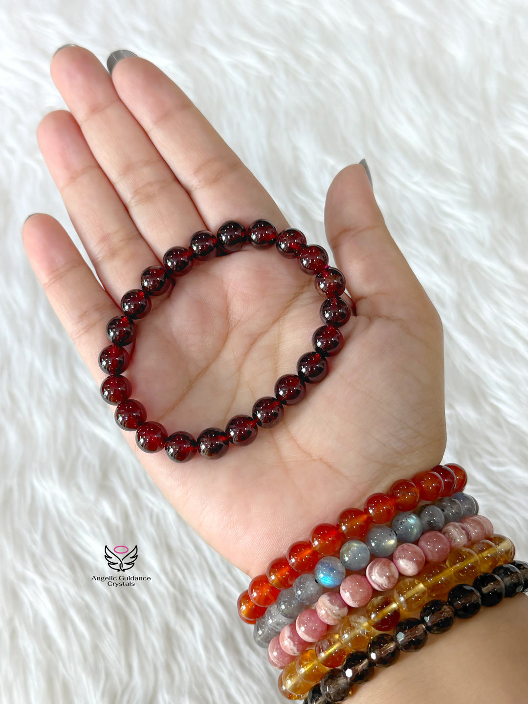 Hessonite Garnet Bracelet 8mm Aaa