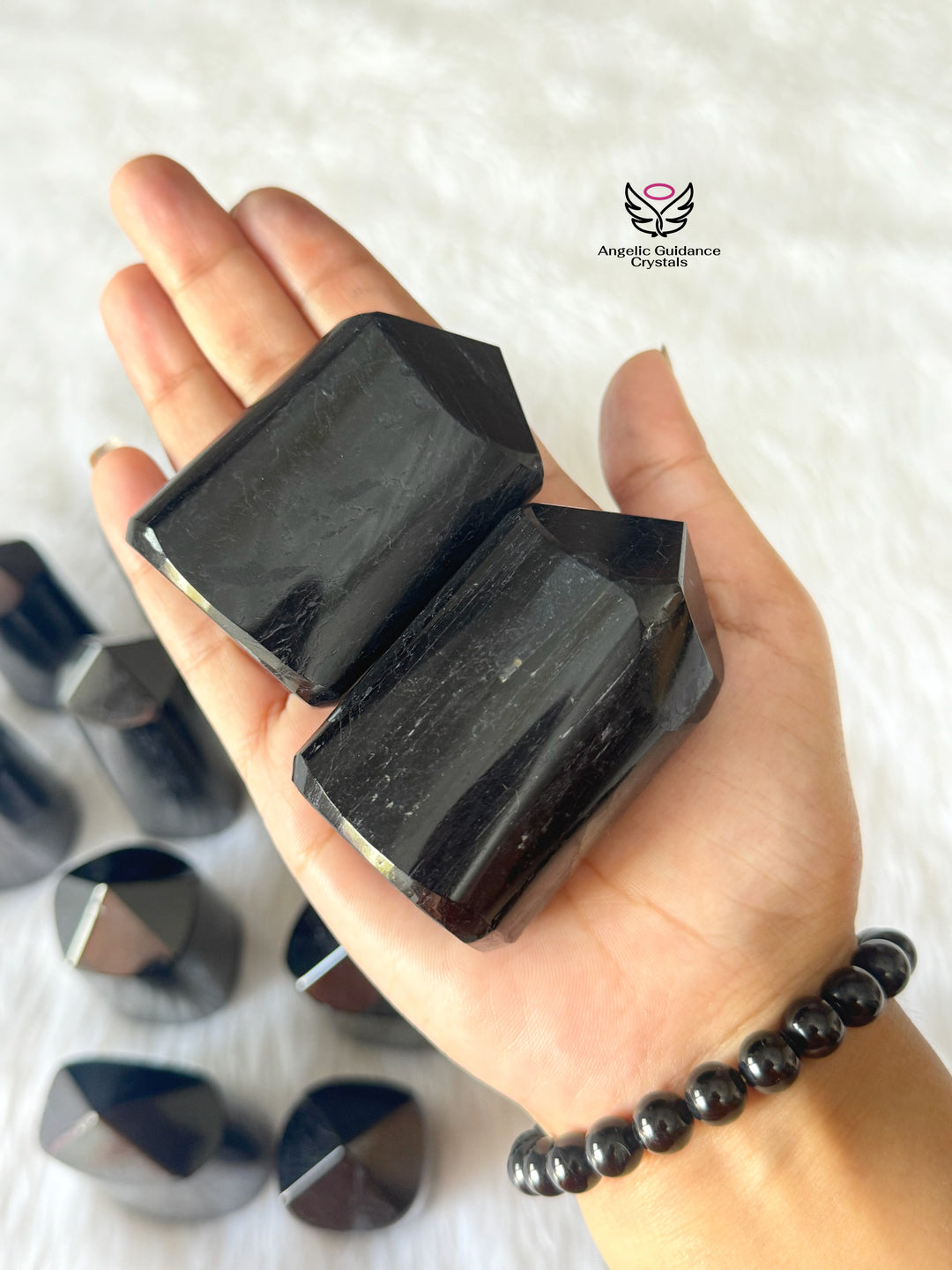 Black Tourmaline Natural Freeform Tower