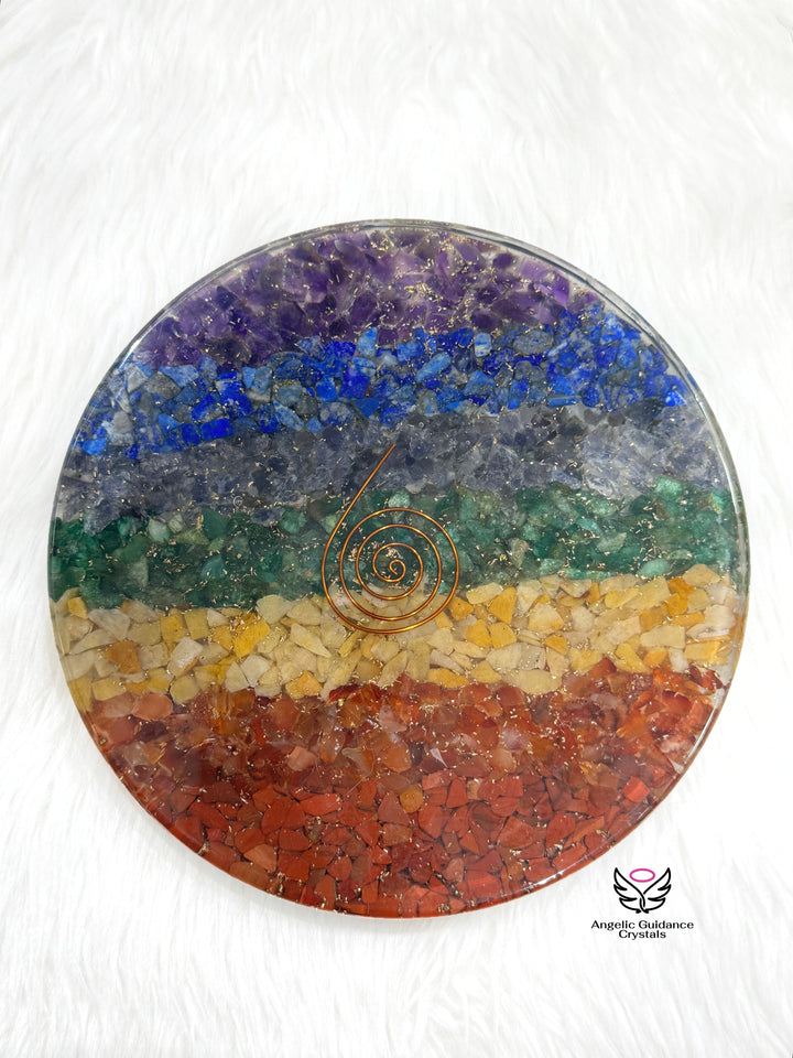 Seven Chakra Round Coaster