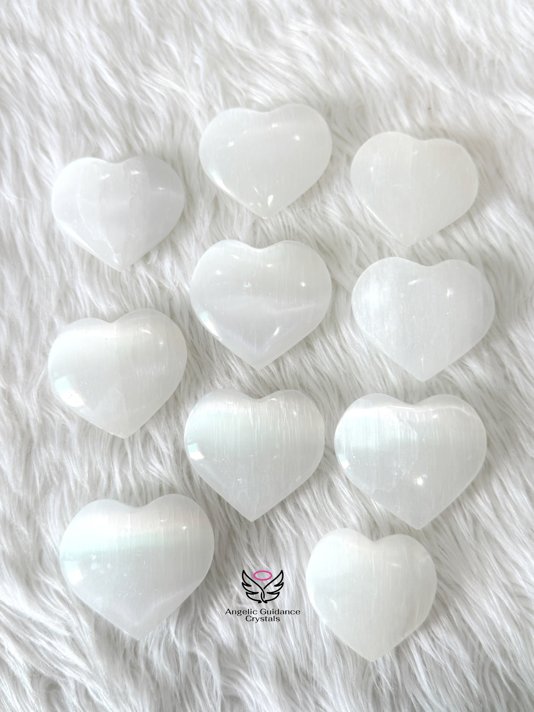 Selenite Heart Medium