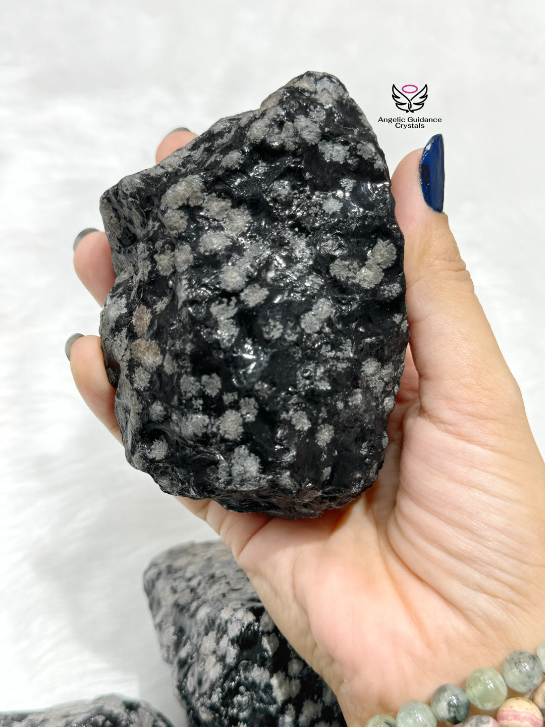 Snowflake Obsidian Raw Stone From Armenia