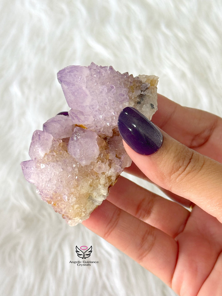 Amethyst With Spirit Quartz Cluster Medium