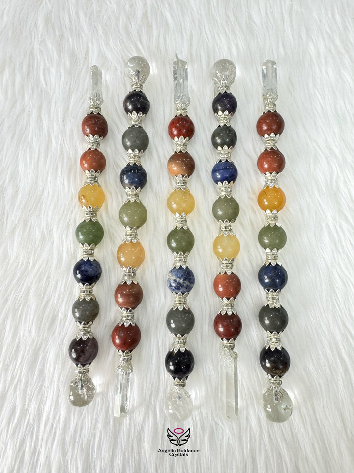 Seven Chakra Sphere Wand