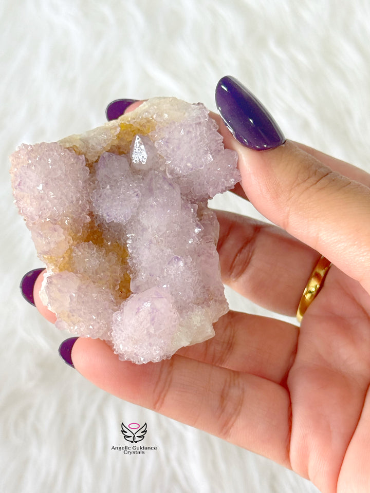 Amethyst With Spirit Quartz Cluster Medium