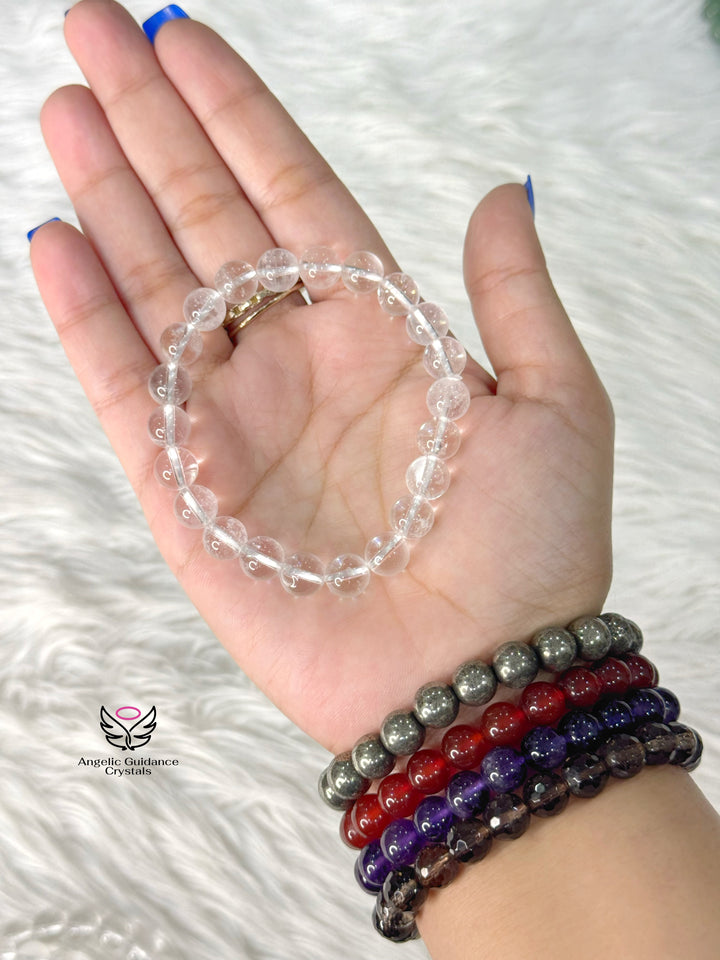 Clear Quartz Bracelet 9mm