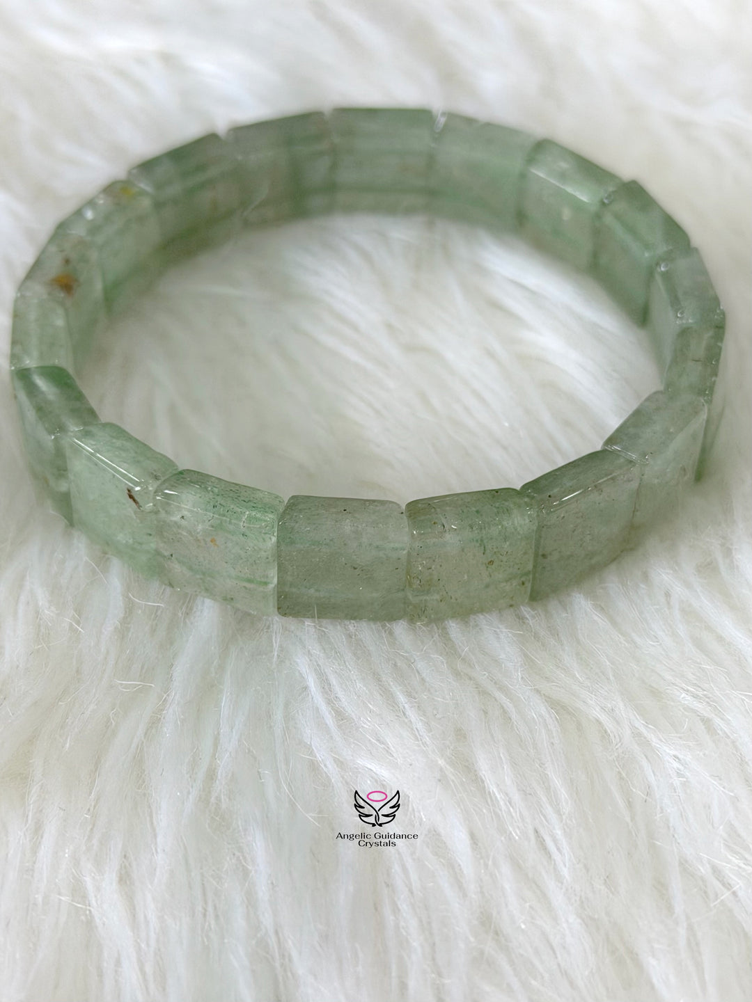 Green Fluorite Pyramid Bracelet