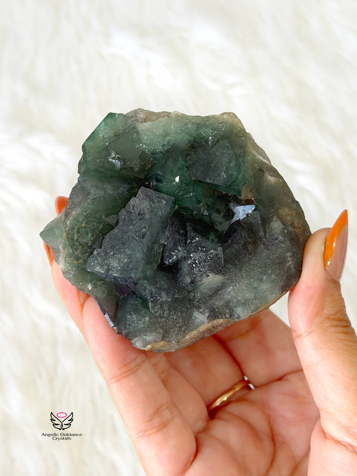 Green Fluorite Cubic Cluster 2
