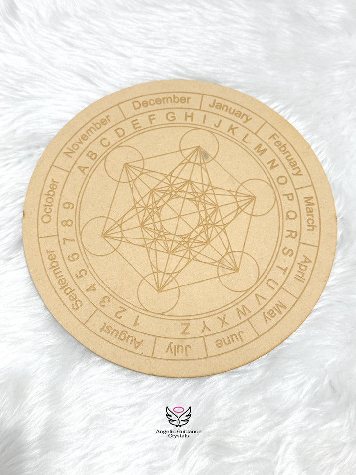 Geometric Month Grid 8 Inch