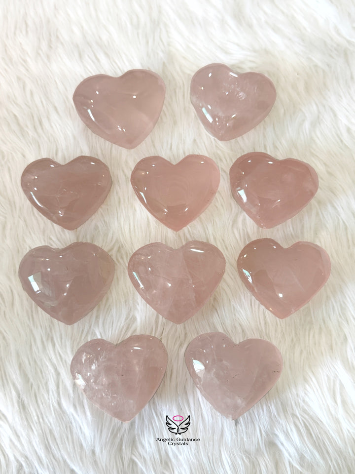 Rose Quartz Heart Medium AAA