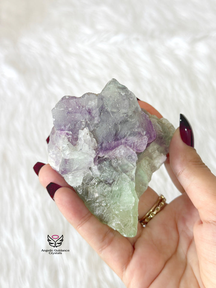 Rainbow Fluorite Raw Stone Large 2