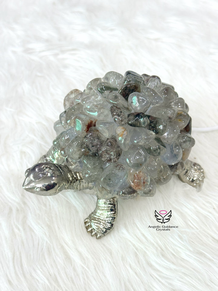 Garden Quartz Tortoise Lamp