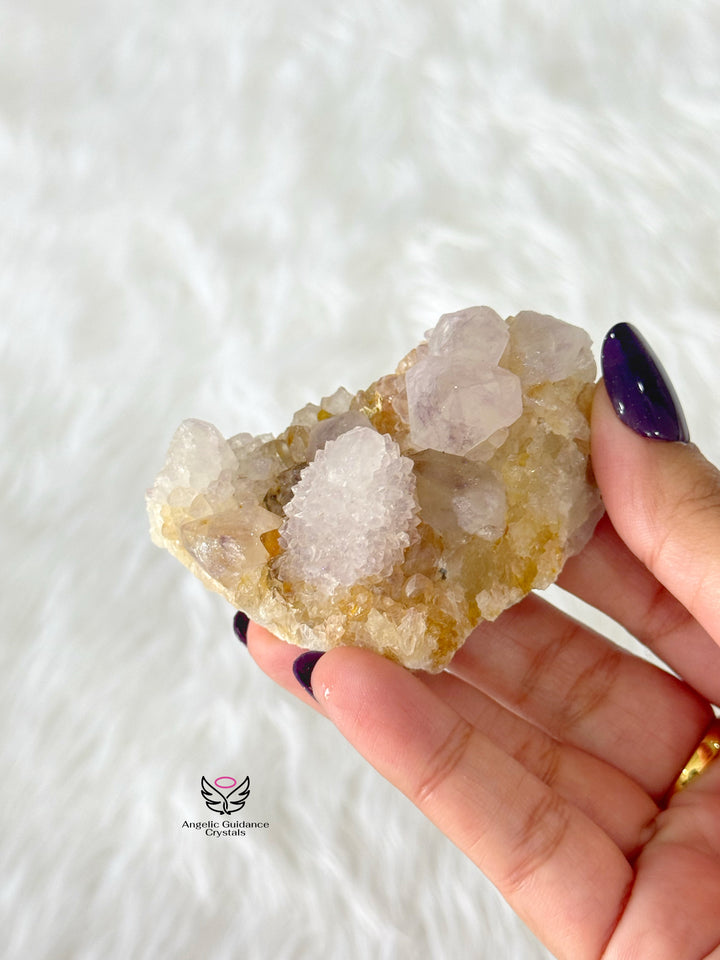 Amethyst With Spirit Quartz Cluster Large