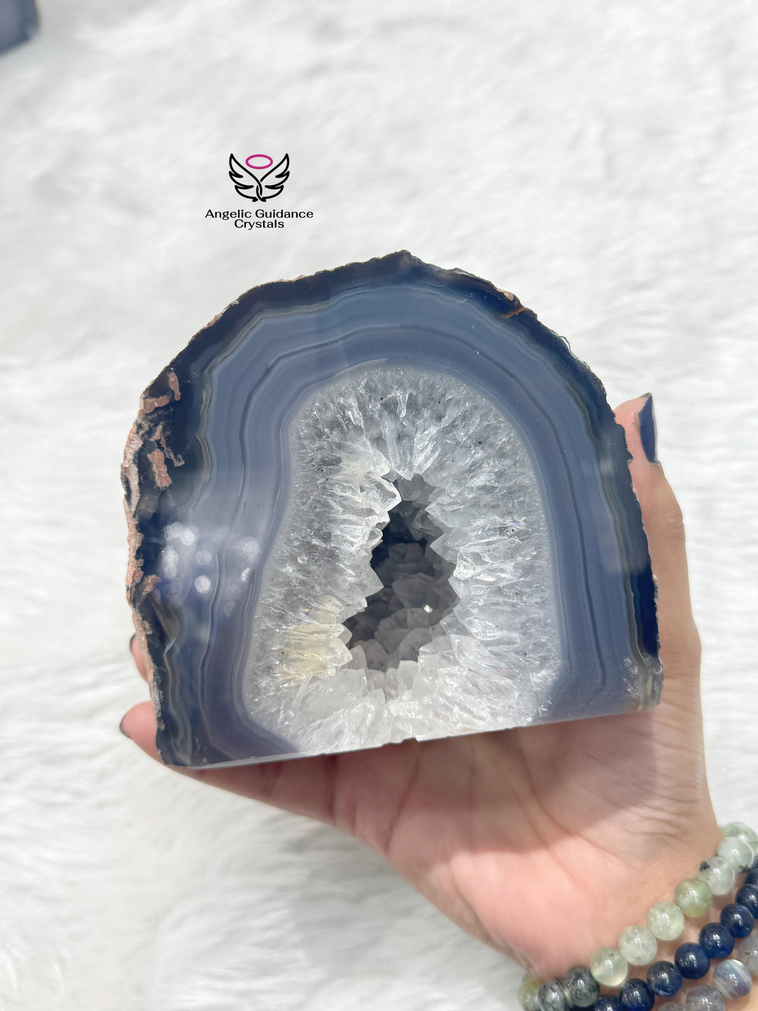 Agate Druzy Geode Freeform XL