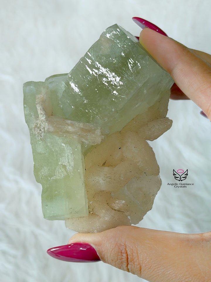 Green Apophyllite Cluster 