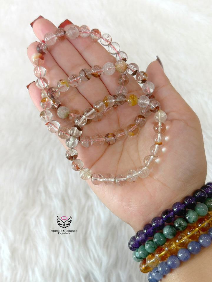 Rutilated Quartz 8mm Bracelet