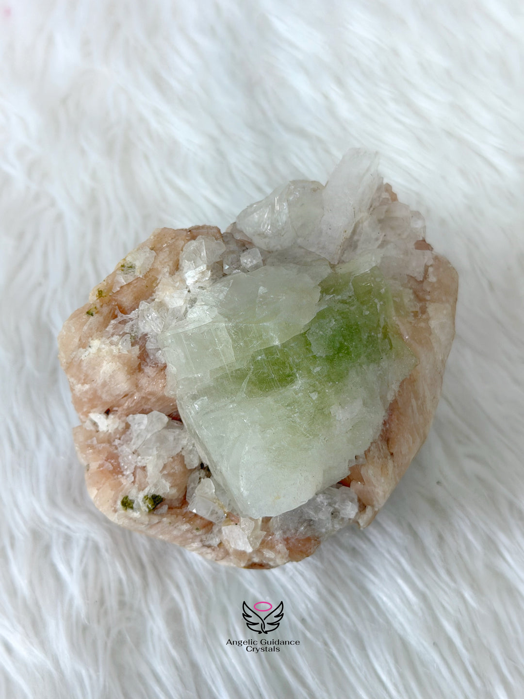 Green Apophyllite Cluster 