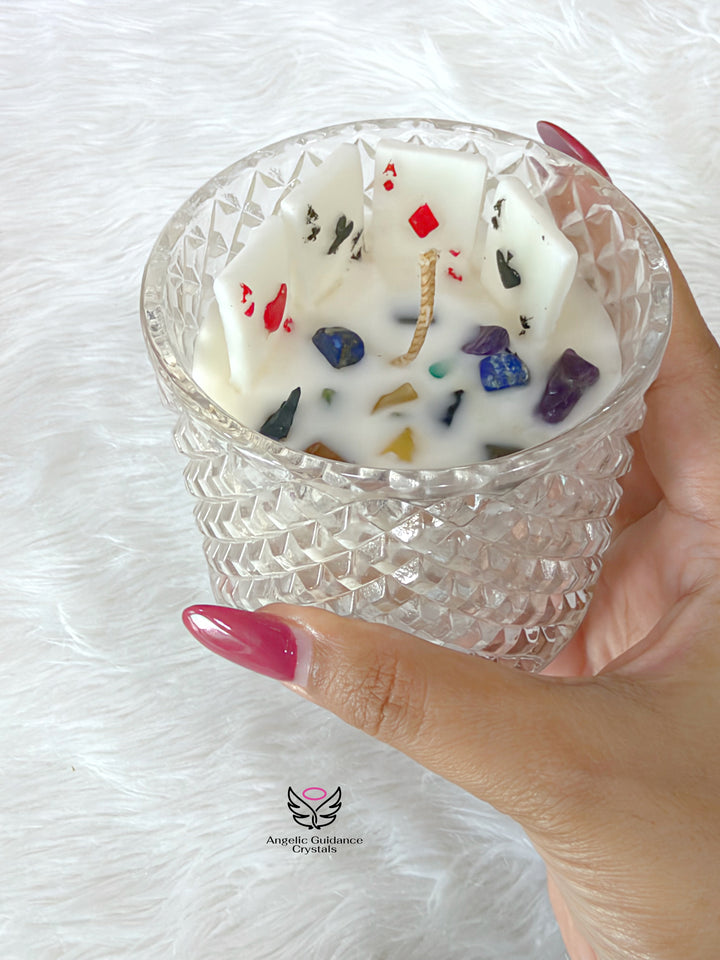 Rainbow Crystal Chips Ace Jar Candle