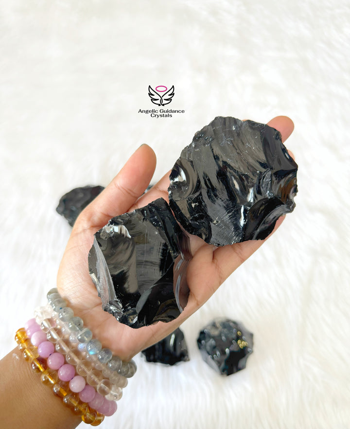 Black Obsidian Raw Stone