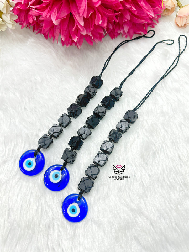 Black Tourmaline Evil Eye Protection Hanging