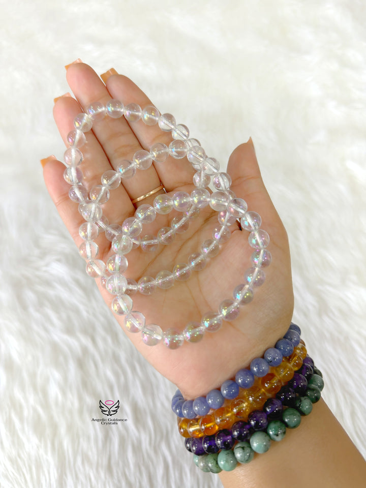 Aura Quartz Bracelet AAA 8mm