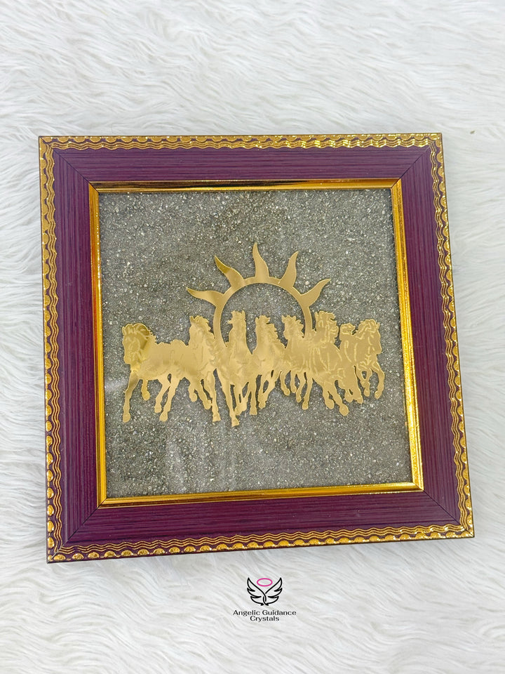 Pyrite Seven Horses Frame