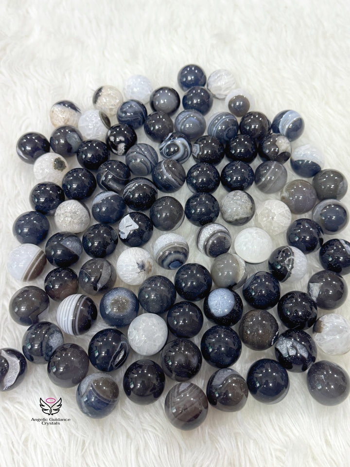 Sulemani Black Agate Mini Sphere