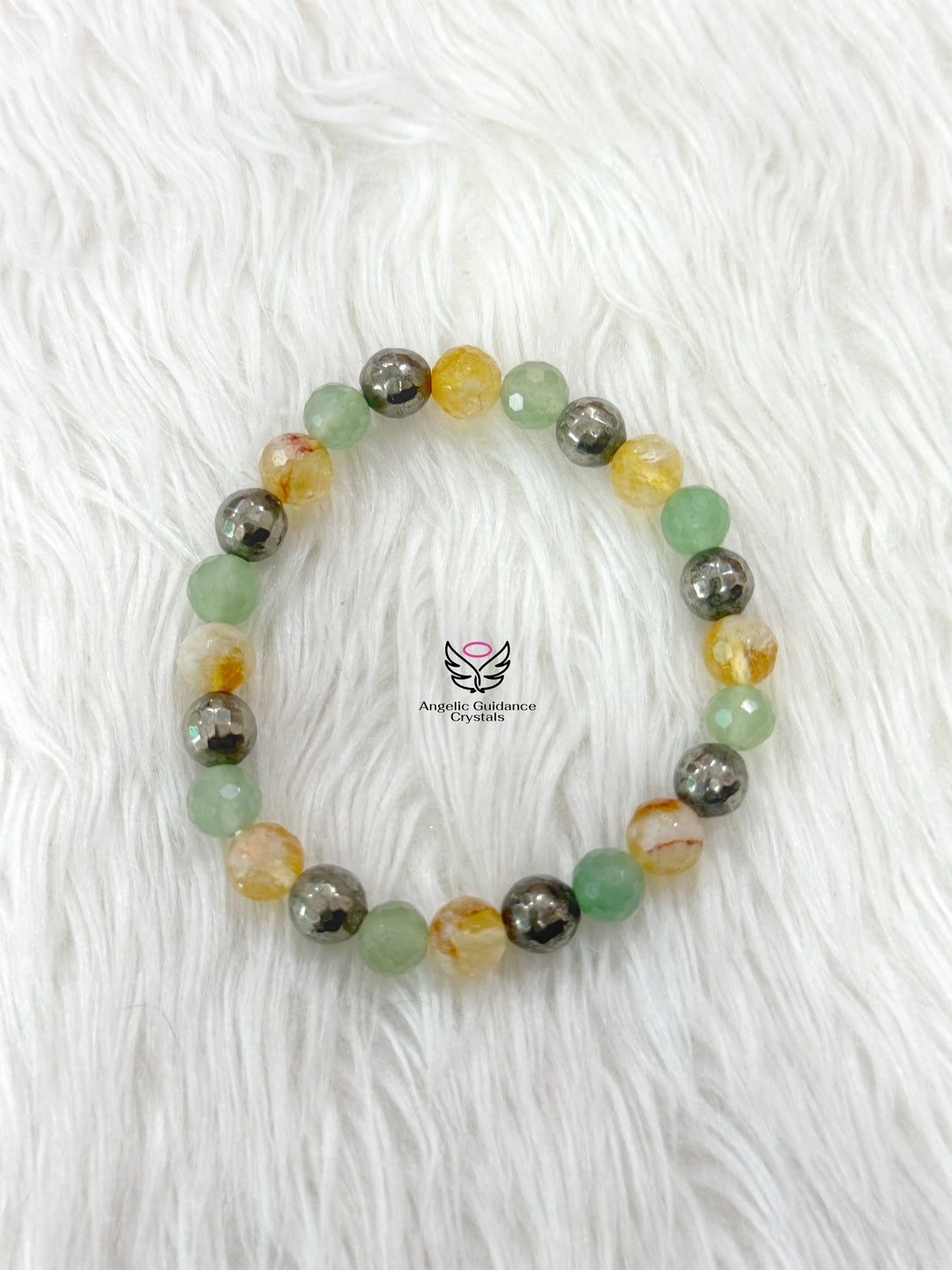 Wealth And Abundance Faceted Bracelet 8mm