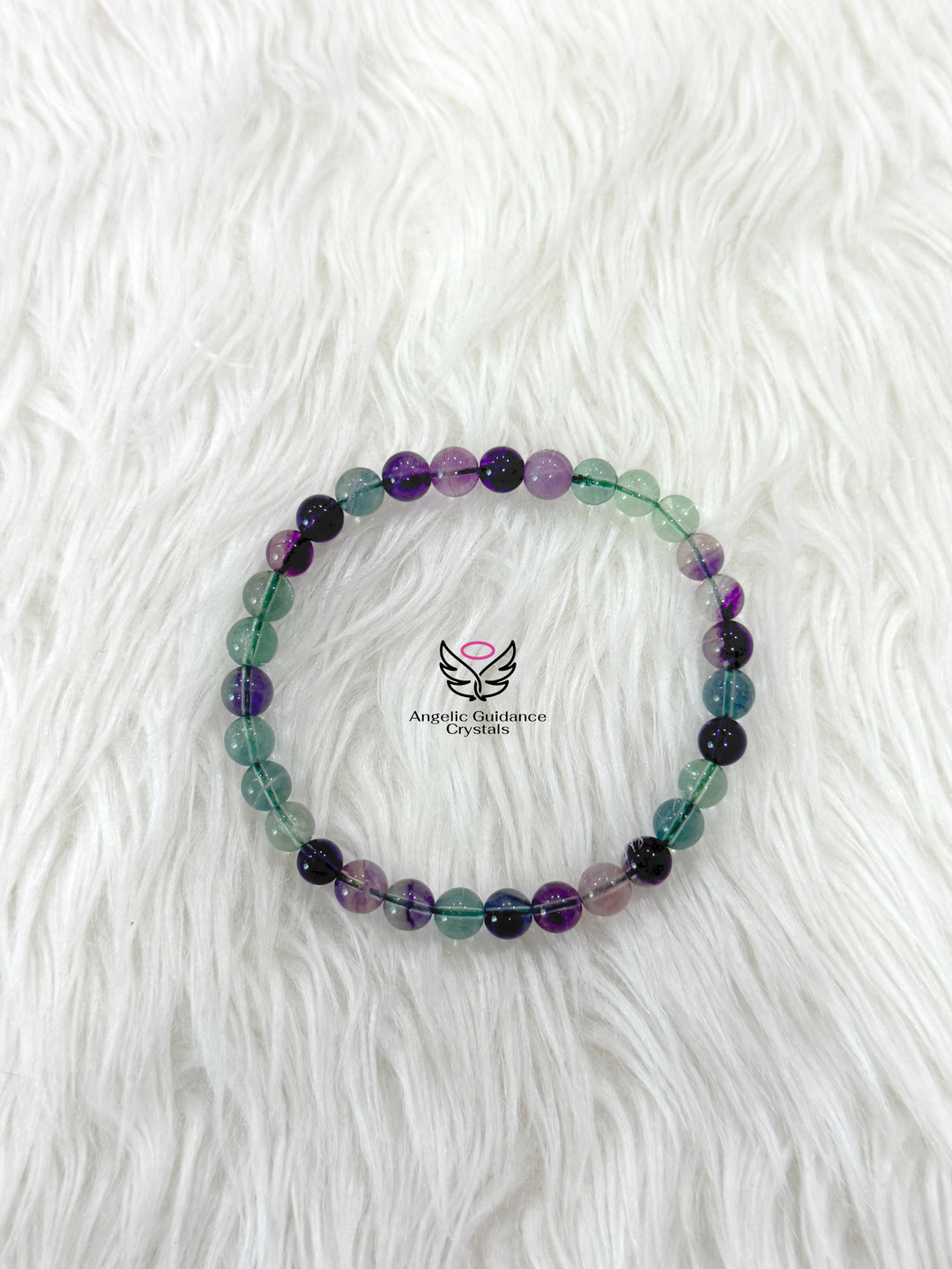 Rainbow Fluorite Bracelet 6mm Aaa