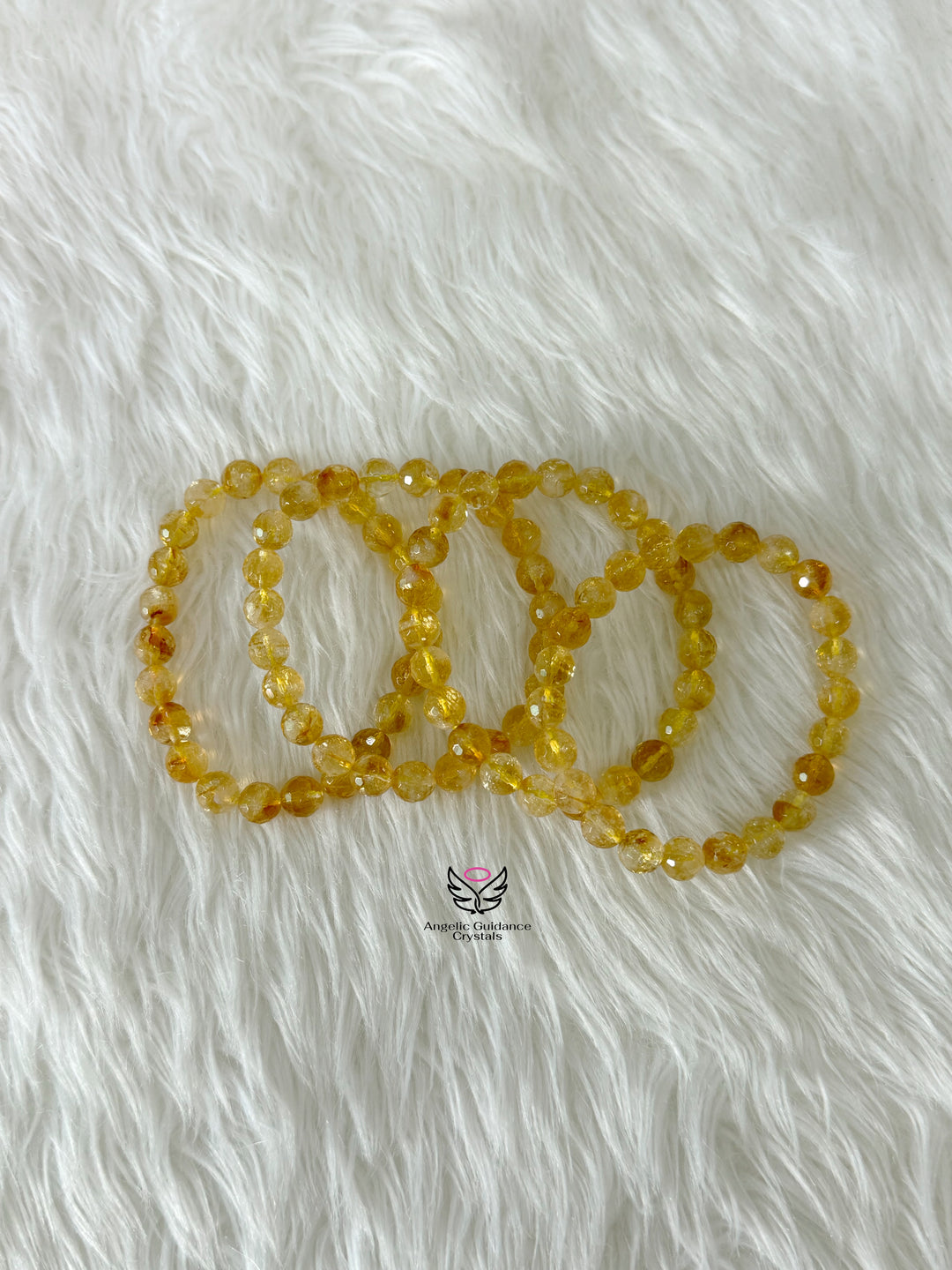 Citrine Faceted Bracelet 8mm Aaa