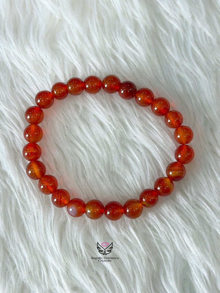 Carnelian Bracelet AA 8mm